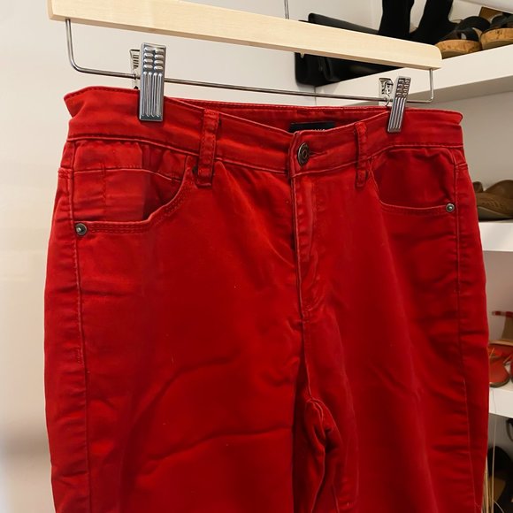 Red Pants in Jeans size 2 - Picture 2 of 5